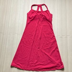 Prana pink halter Midi Dress XS